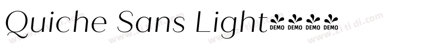 Quiche Sans Light字体转换
